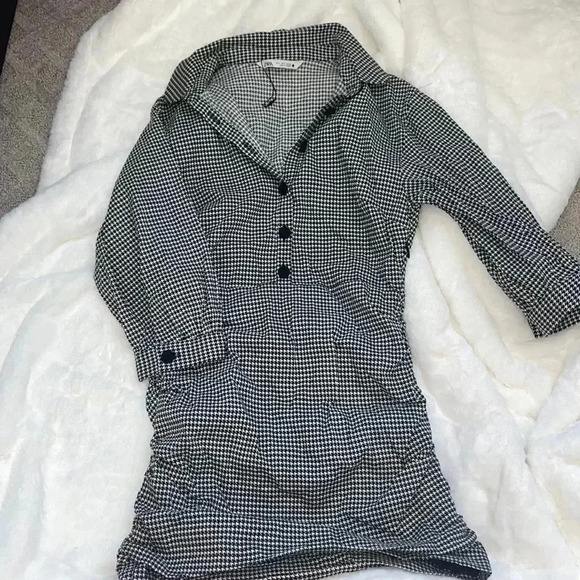 NWOT Zara Houndstooth Dress - Picture 1 of 2